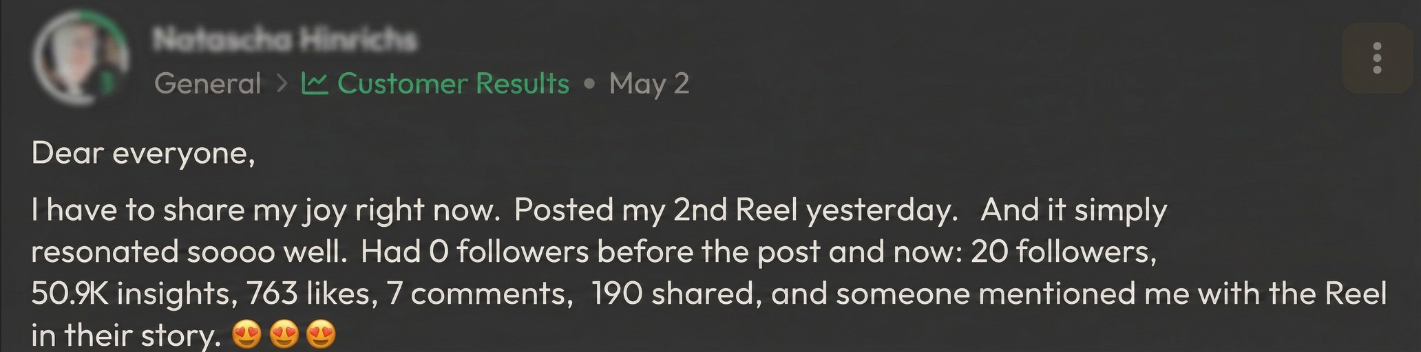 Community feedback 16