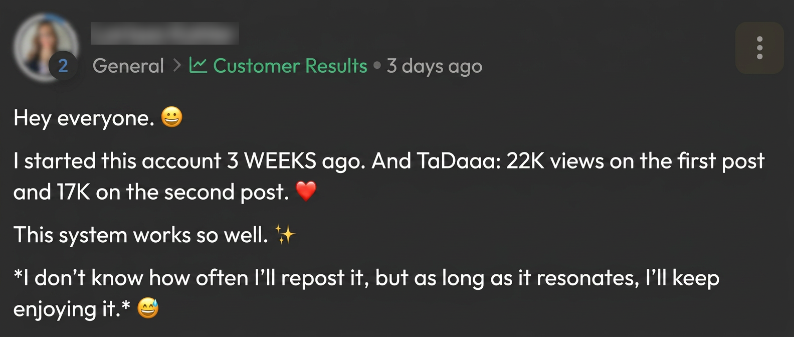 Community feedback 2